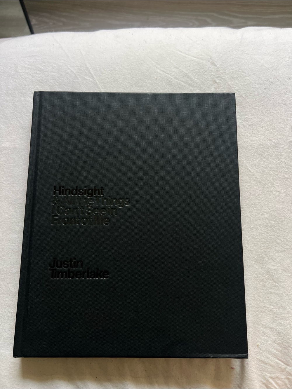 Justin Timberlake 'Hindsight' Hardcover Book - Black